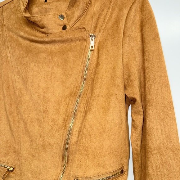 Tan Suede Women's Jacket - Picture 4 of 10